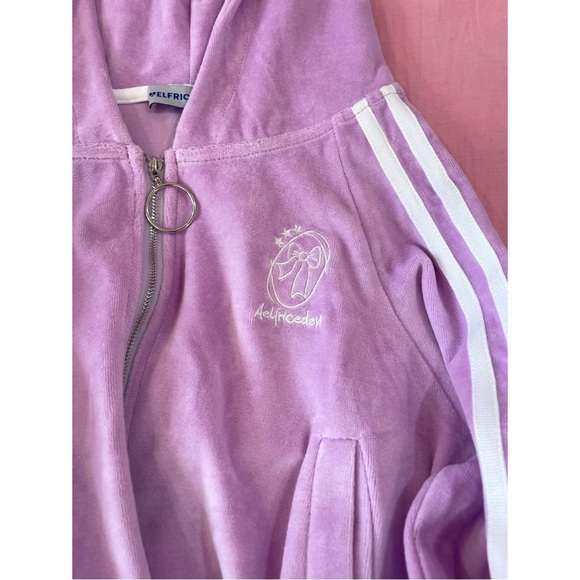 AELFRIC EDEN ribbon bow hoodie tracksuit set - Picture 2 of 5